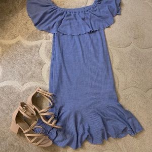 LulaRoe CiCi. Periwinkle blue. Size M